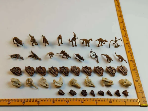 Miniature painted wildlife figures